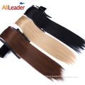 China Pure Color Silk Straight Clip-In Ponytail Hair Extension Supplier